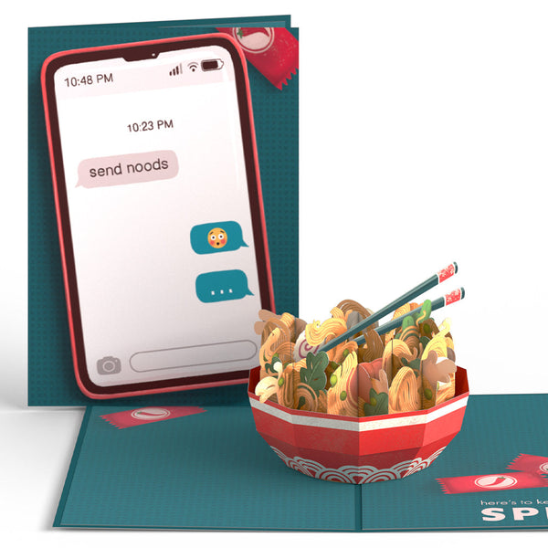 i love pop Send Noods Spicy Pop-Up Card
