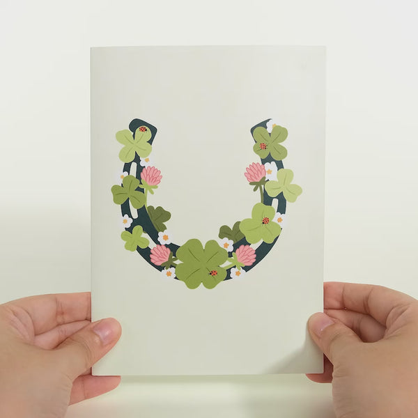 I Love Pop Shamrock Fields Pop-Up Card