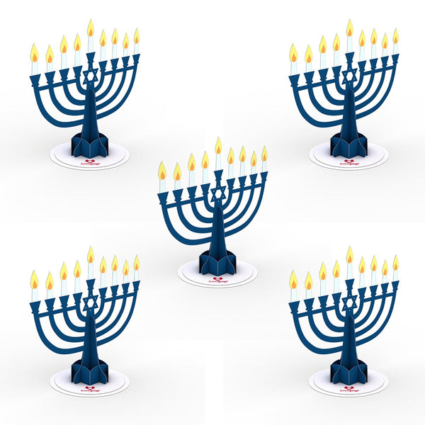 i love pop Stickerpop™: Hanukkah Menorah (5-Pack)