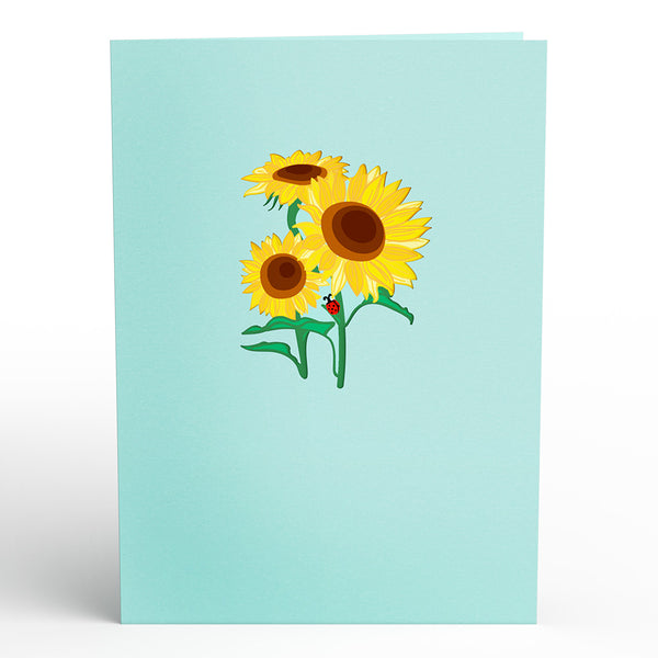 I Love Pop Sunflower Bloom Pop-Up Card
