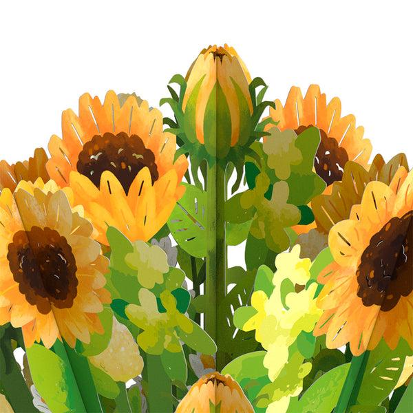 I Love Pop Sunflower Blooms Bouquet