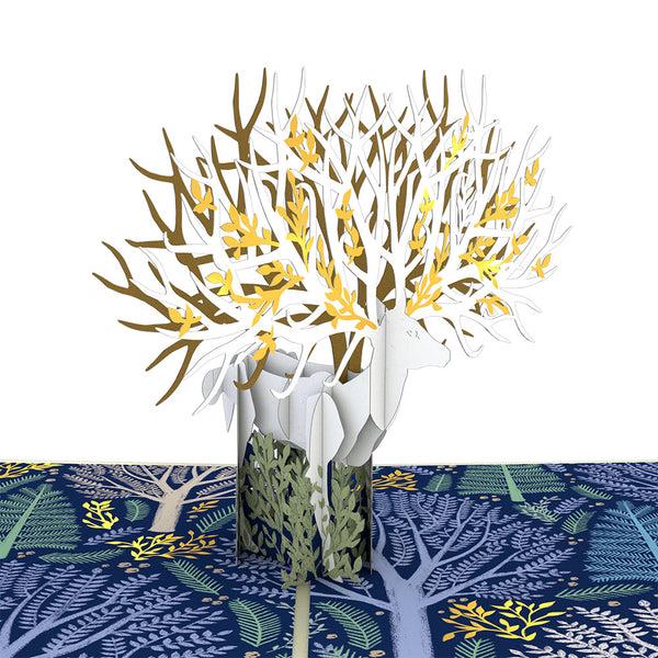 I Love Pop Surreal Deer Pop-Up Card