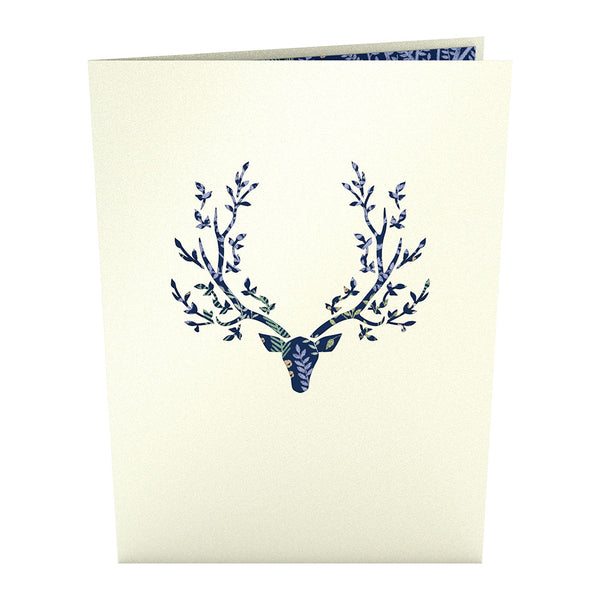 I Love Pop Surreal Deer Pop-Up Card
