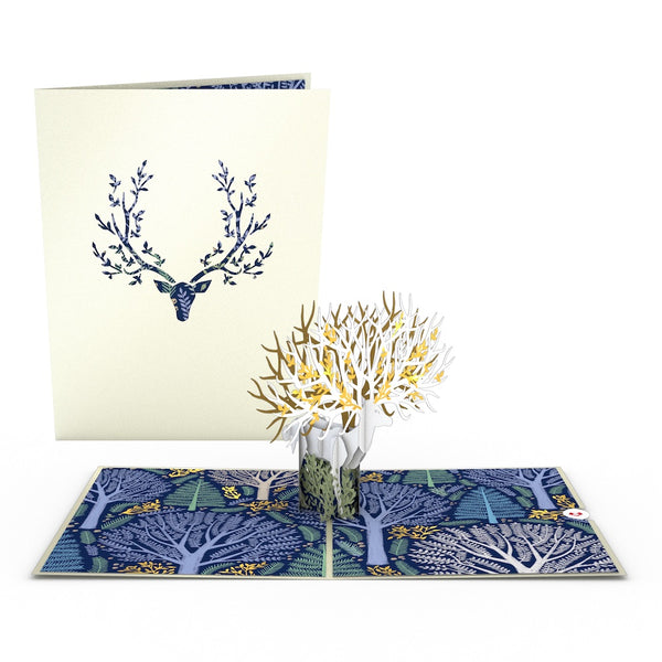 i love pop Surreal Deer Pop-Up Card