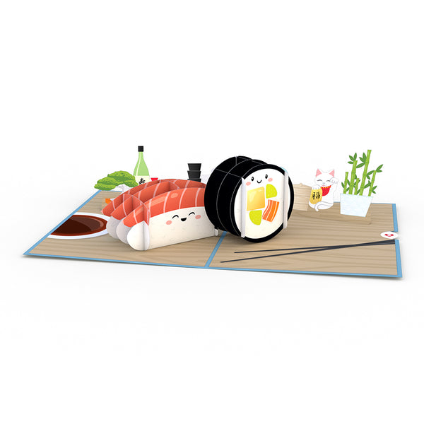 I Love Pop Sushi Pop-Up Card