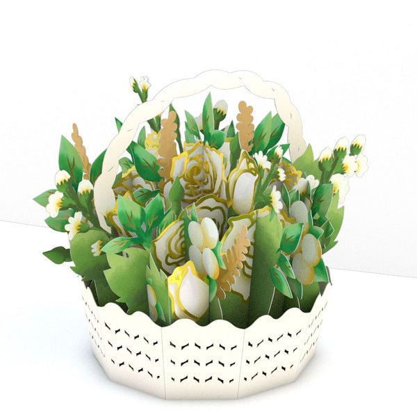 I Love Pop Sympathy Flower Basket: Paperpop® Card