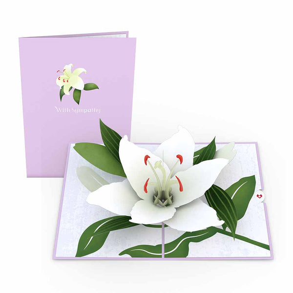 i love pop Sympathy Lily Pop-Up Card