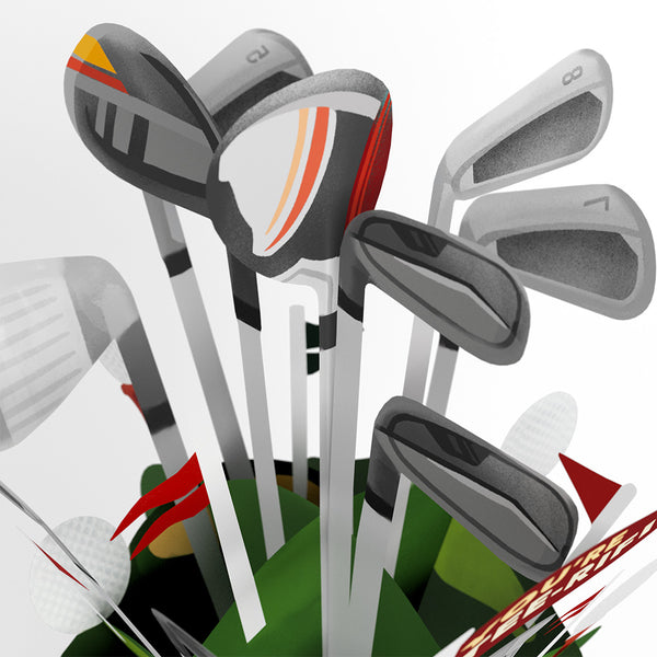 I Love Pop Tee-rific Golf Bouquet