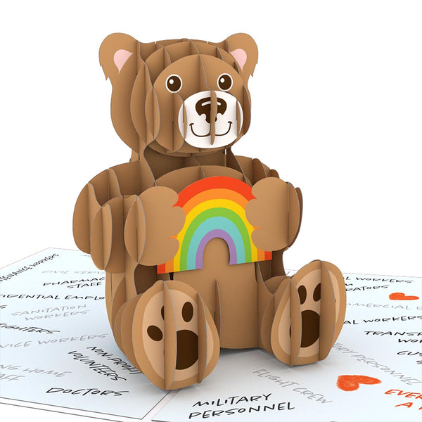 I Love Pop Thank You Bear Pop-Up Card