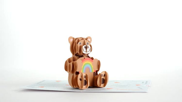 I Love Pop Thank You Bear Pop-Up Card