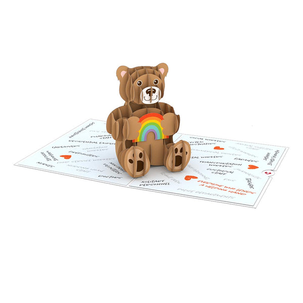 I Love Pop Thank You Bear Pop-Up Card