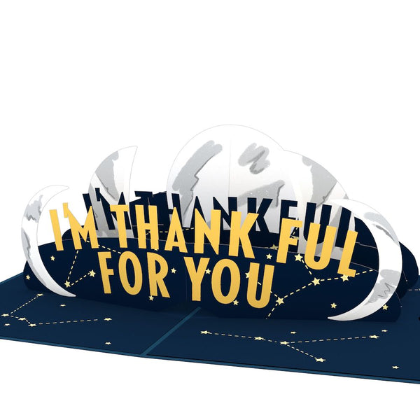 I Love Pop Thank You Moon Phases Pop-Up Card