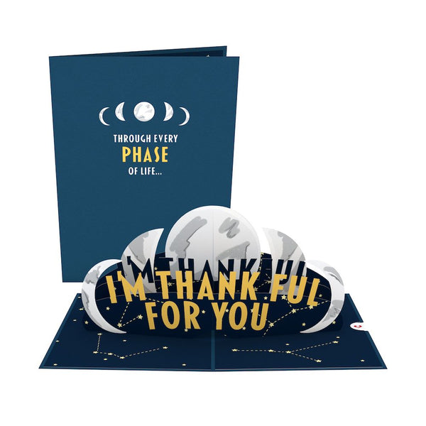 i love pop Thank You Moon Phases Pop-Up Card
