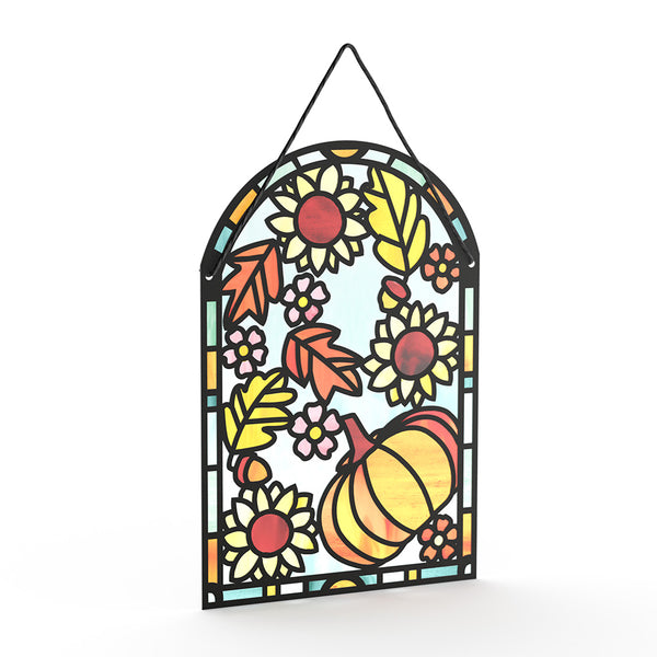 I Love Pop Thankful Harvest Suncatcher Card