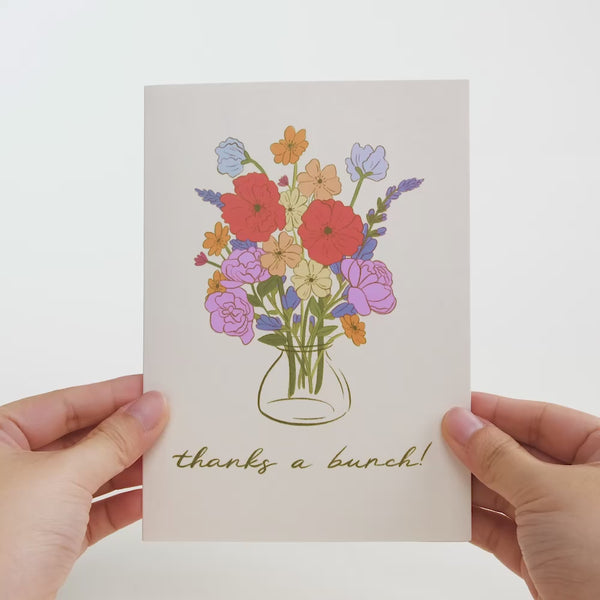 I Love Pop Thanks A Bunch Bouquet Pop-Up Card