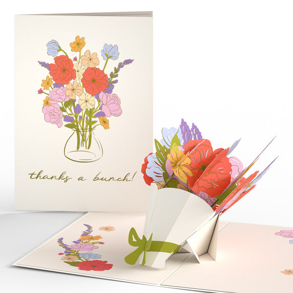 i love pop Thanks a Bunch Bouquet Pop-Up Card