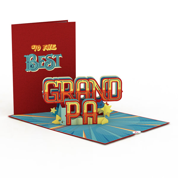 i love pop The Best Grandpa Pop-Up Card