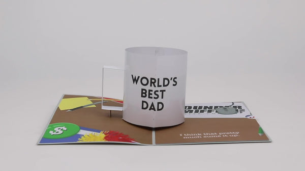 I Love Pop The Office World’s Best Dad Pop-Up Card