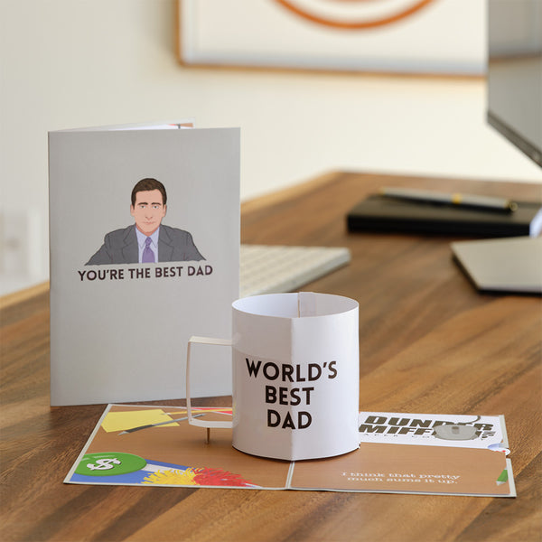 i love pop The Office World’s Best Dad Pop-Up Card