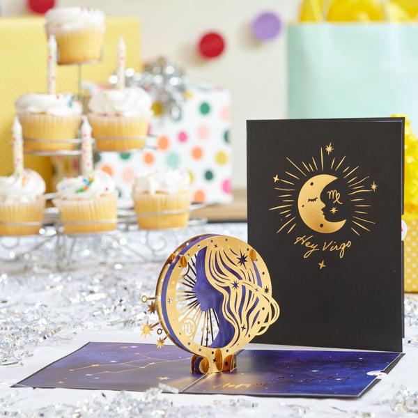 i love pop Virgo Zodiac Birthday Pop-Up Card