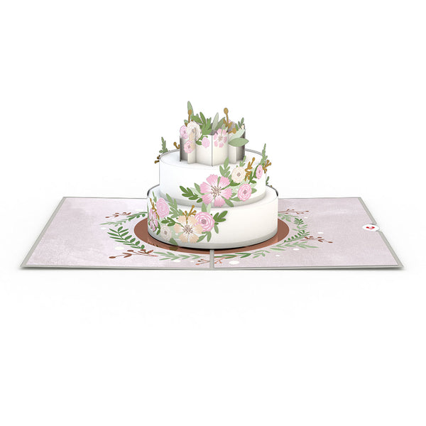 I Love Pop Wedding Cake Pop-Up Card