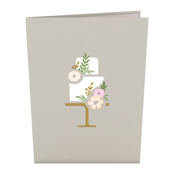 I Love Pop Wedding Cake Pop-Up Card