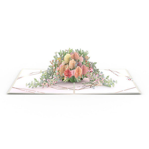 I Love Pop Wedding Florals Pop-Up Card