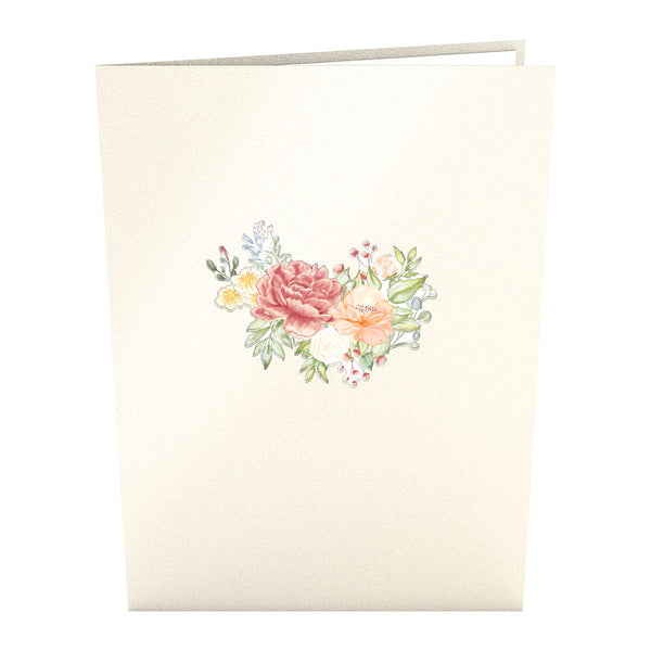 I Love Pop Wedding Florals Pop-Up Card
