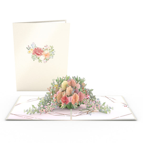 i love pop Wedding Florals Pop-Up Card
