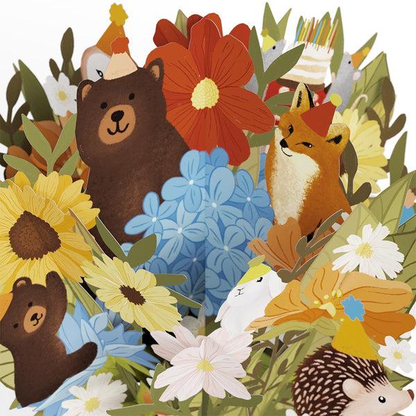 I Love Pop Woodland Birthday Party Bouquet