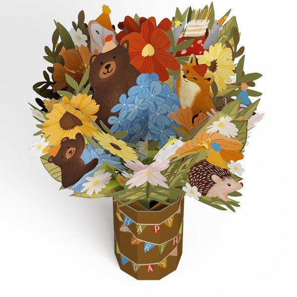 I Love Pop Woodland Birthday Party Bouquet