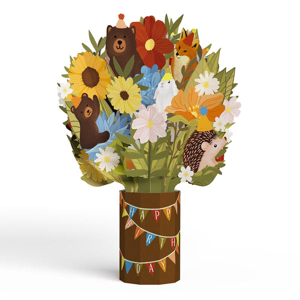 I Love Pop Woodland Birthday Party Bouquet