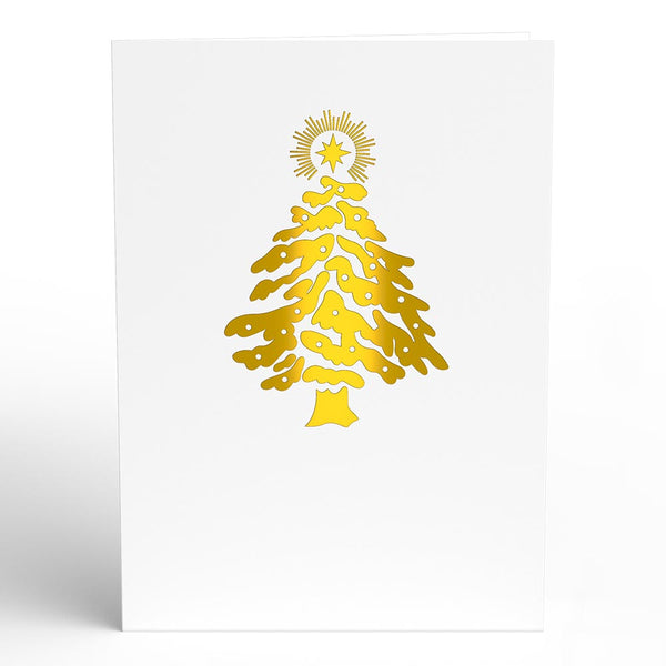 I Love Pop Woodland White Christmas Pop-Up Card