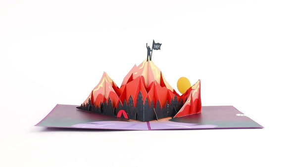 I Love Pop You Did It Mountains Pop-Up Card