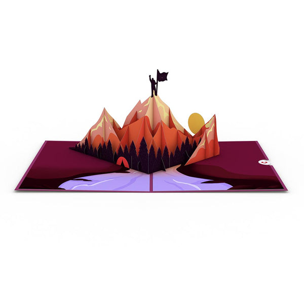 I Love Pop You Did It Mountains Pop-Up Card