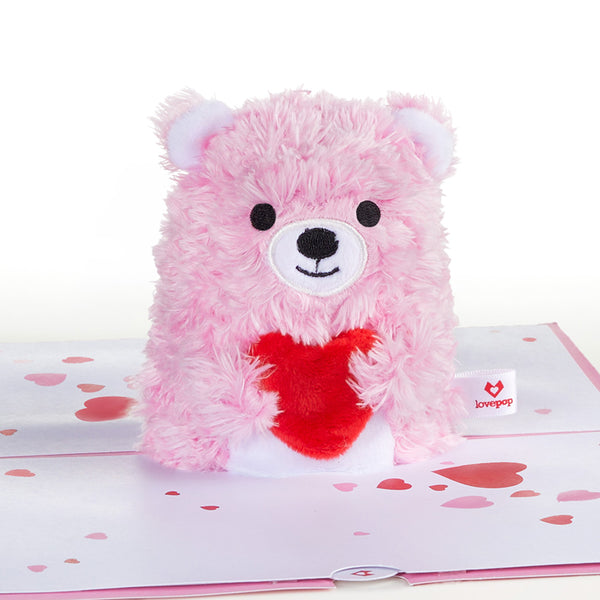I Love Pop 'You Make Me Beary Happy' Plushpop Card