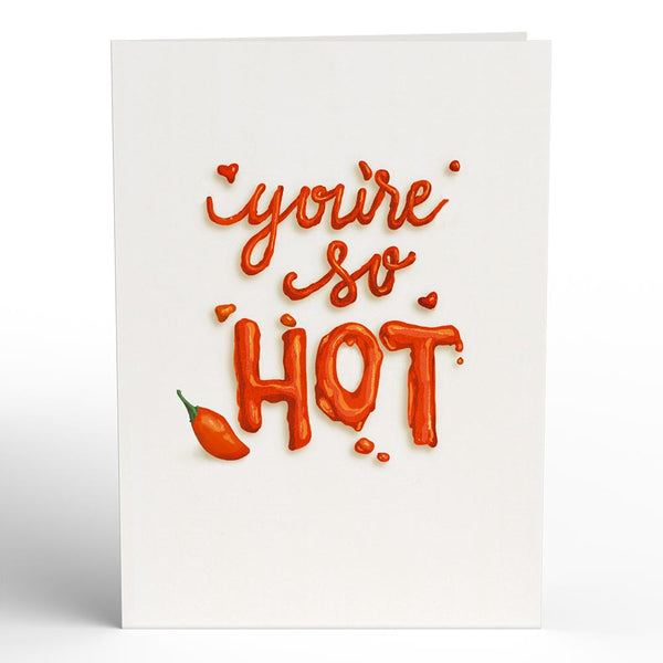 I Love Pop You’re So Hot - Hot Sauce Pop-Up Card