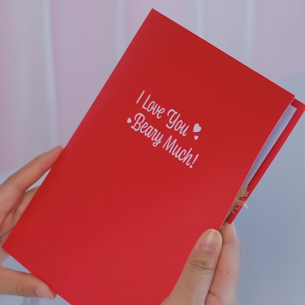 I Love Pop 'You're The Beary Best' Plushpop Card