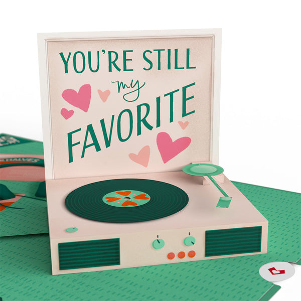 I Love Pop Just For The Record Anniversary Pop-Up Card