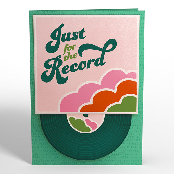 I Love Pop Just For The Record Anniversary Pop-Up Card