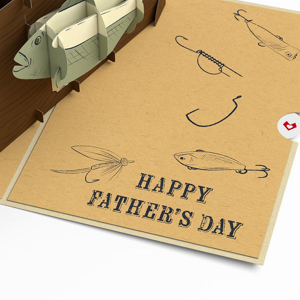 I Love Pop Kick-Bass Dad Father's Day Pop-Up Card & Bouquet Bundle