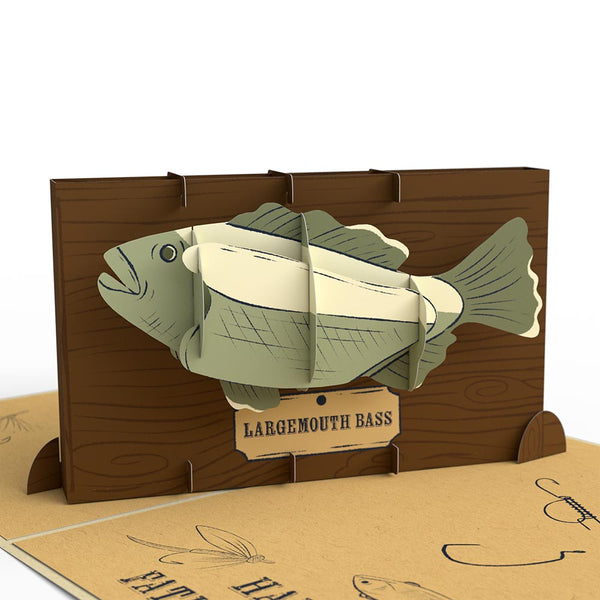 I Love Pop Kick-Bass Dad Father's Day Pop-Up Card & Bouquet Bundle