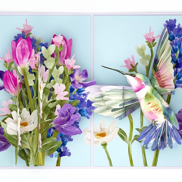 I Love Pop Love In Bloom Hummingbird Easter Pop-Up Card And Sentiment Set