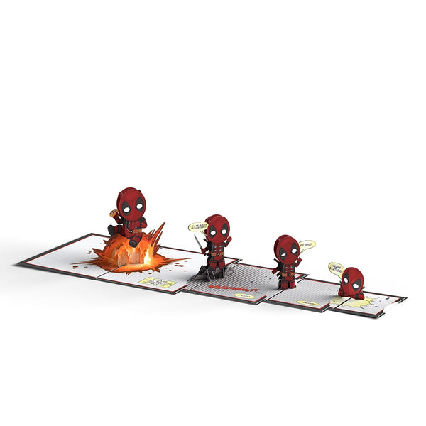 I Love Pop Marvel Deadpool Birthday 4-in-1 Nesting Card