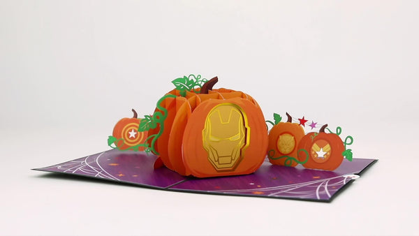 I Love Pop Marvel's Avengers Super Hero Halloween Pop-Up Card