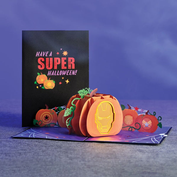 i love pop Marvel's Avengers Super Hero Halloween Pop-Up Card