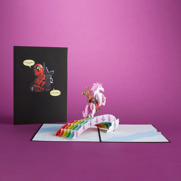 i love pop Marvel's Deadpool: Greatest Papa Pop-Up Card