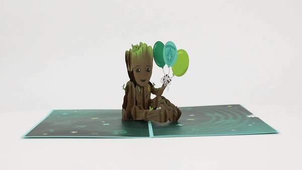 I Love Pop Marvel's Guardians Of The Galaxy Groot Birthday Pop-Up Card