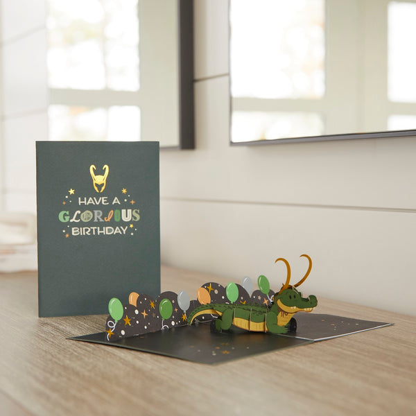 i love pop Marvel's Loki Glorious Birthday Pop-Up Card
