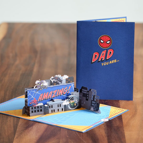 i love pop Marvel’s Spider-Man Beyond Amazing Dad Pop-Up Card